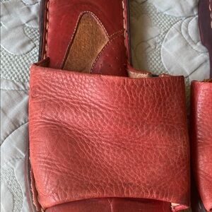 Women’s Born Red Leather Sandals